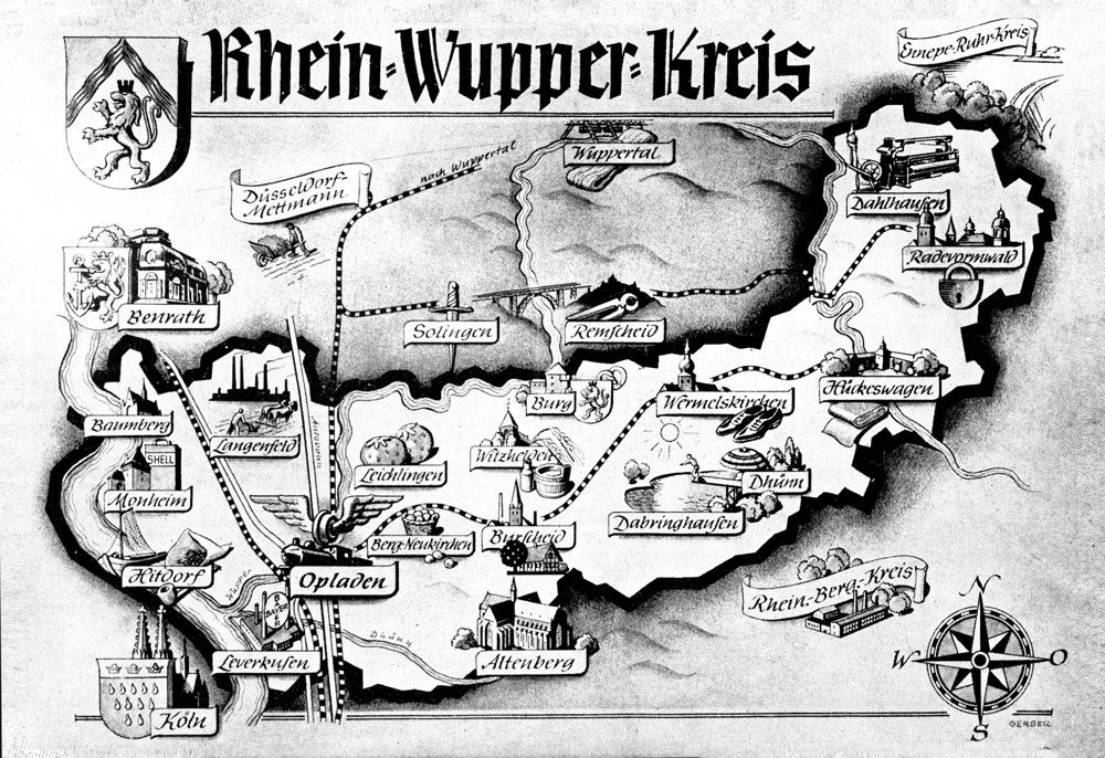 Karte Rhein-Wupper-Kreis